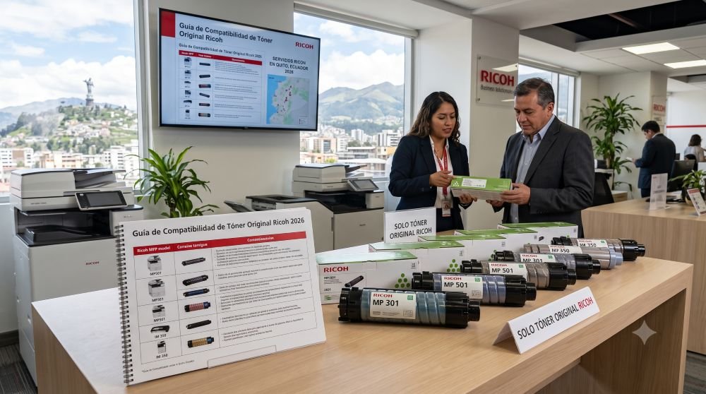 Cartuchos de toner original Ricoh para varios modelos en Quito Ecuador
