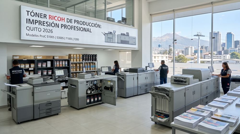 Toner Ricoh Pro C para impresion de produccion profesional de alto volumen en Quito